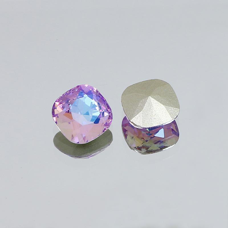 10Pcs Crystal K9 Glass Drill Tip Bottom Drill Fat Square Special-Shaped Nail Drill Clothing Accessories