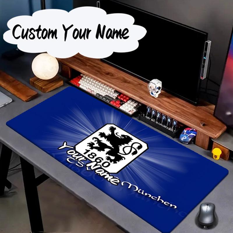 Custom Name Mouse Pad Club Crest Munchen Design Mouse Pad, Gaming Mouse Pad, Keyboard Pad, Desk Decor for Computer Notebook Fan Birthday Gift