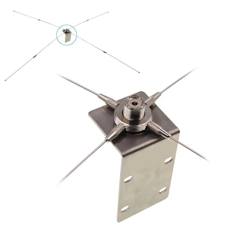 

UHFJ For Car Mobile Radio Antenna Bracket 10-1300Mhz SO239-SO239 Ground Redical RE05 Strengthened