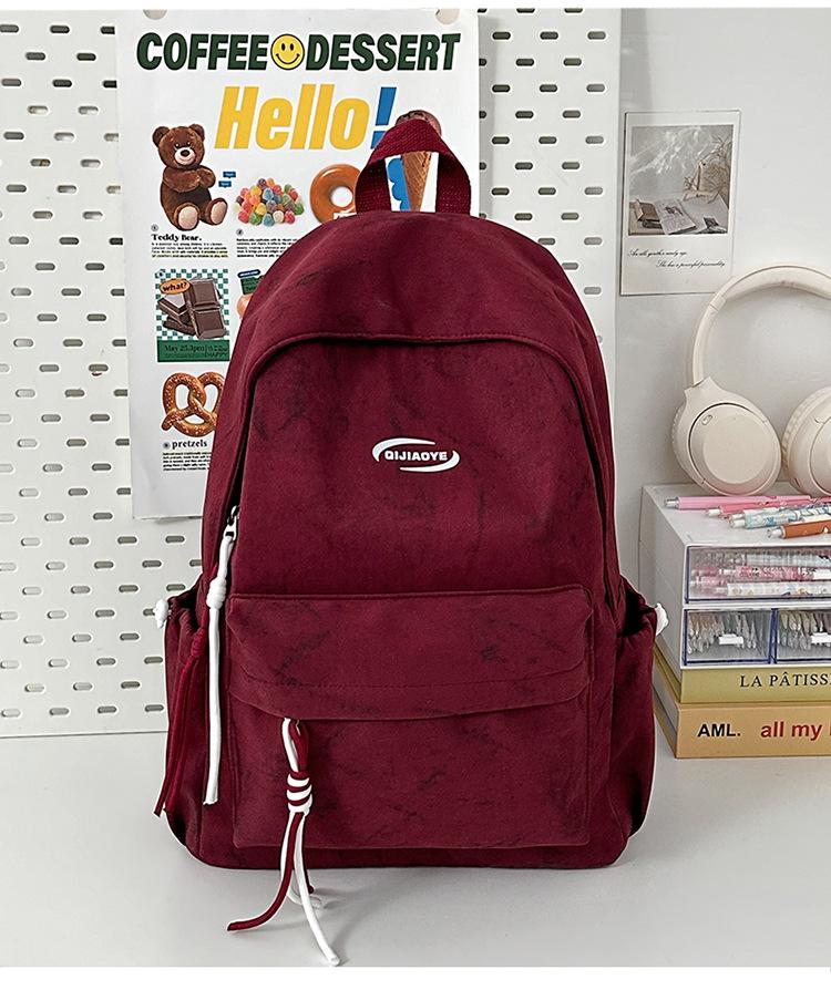 School bag college student simple tie-dye school bag niche versatile backpack large capacity Japanese backpack leisure travel shoulder bag