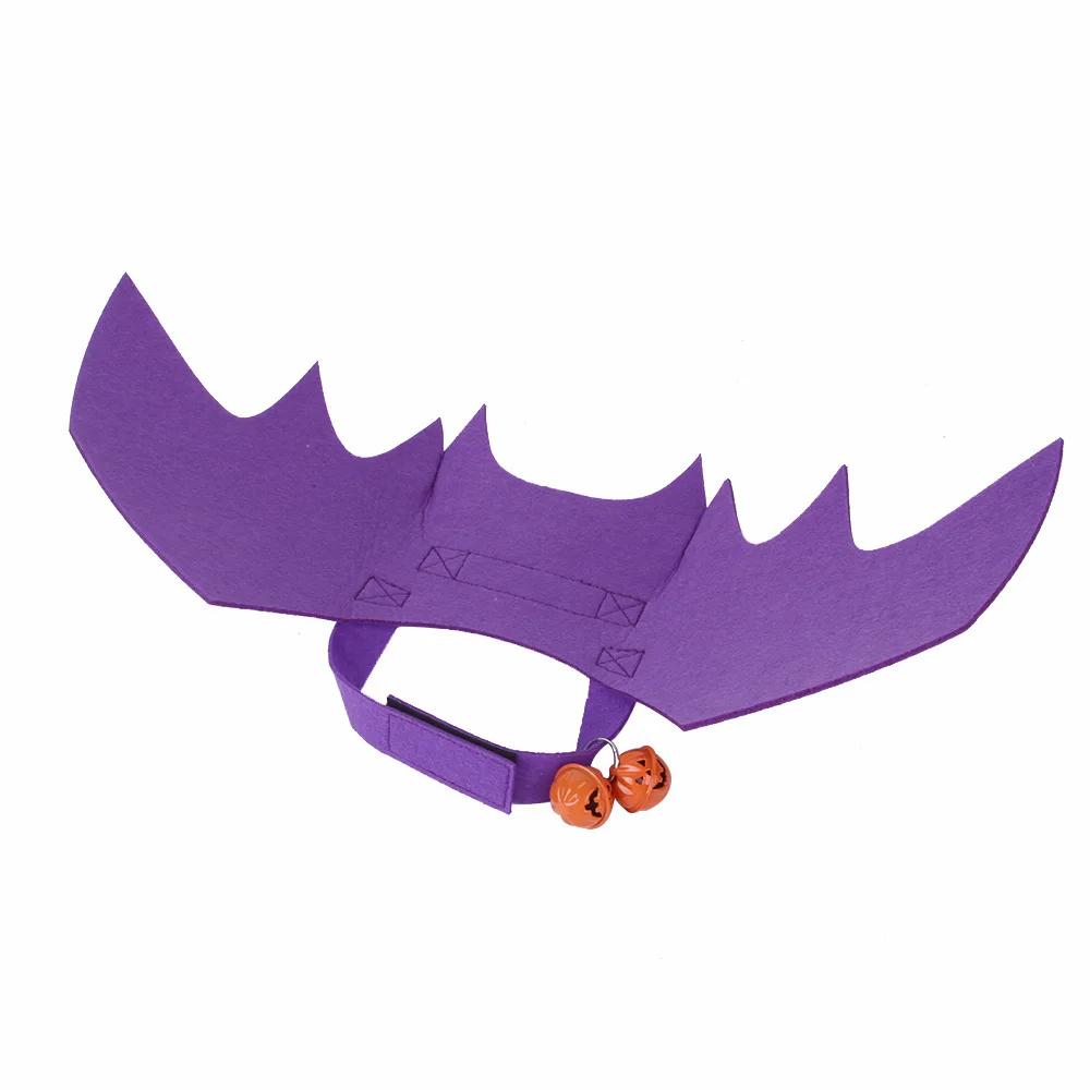 

Fashion Cat Clothes Artificial Wing Pet Cosplay Bat Wings Funny Dog Cat Costume Halloween Christmas Cat Costume Pet Products S фіолетовий