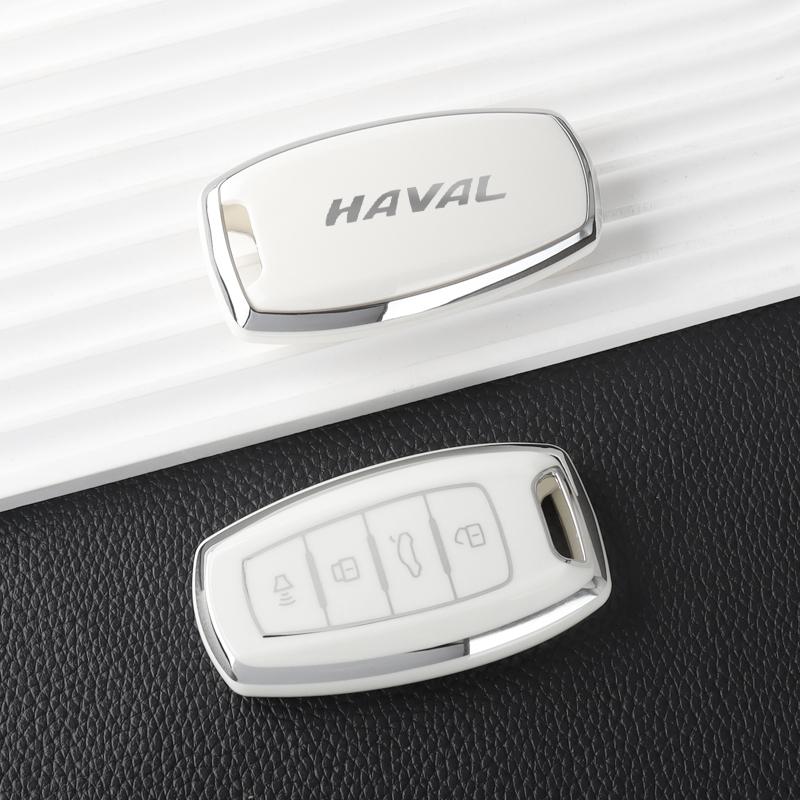Soft Tpu Car Key Case Cover For Great Wall Haval Jolion  H6 H7 H9 F7 F7X Gmw Dargo Protection Key Bag Keychain Accessories