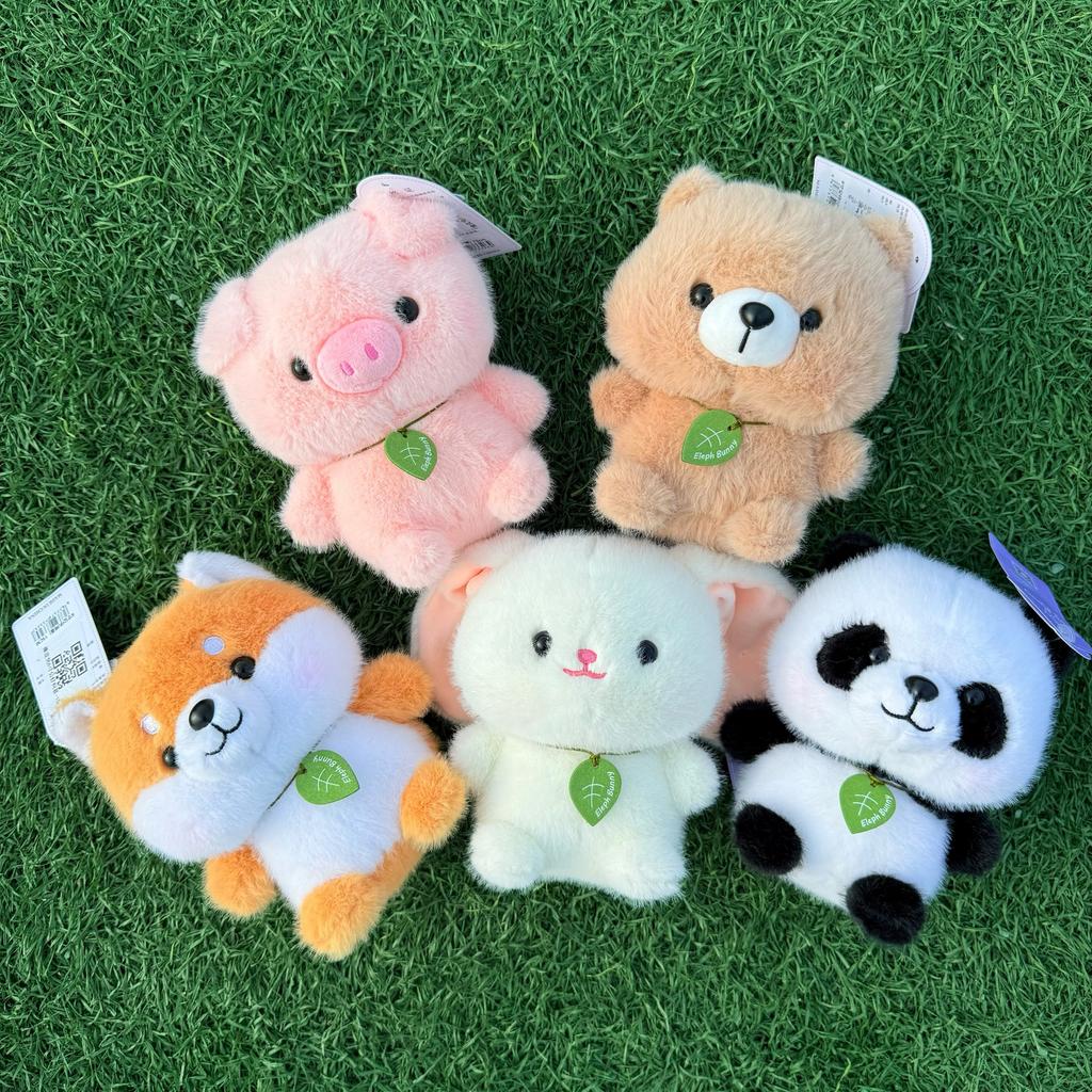 Table Companion Doll Panda Doll Small Ornament Cute Corgi Plush Toy Doll Children'S Birthday Gift Female