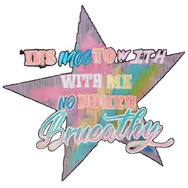 Oversized T-Shirt Black Star Graphic Print With Text No Question Casual Streetwear Fashion Top For Women Summer Outfit