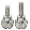 Nickel-Plated Round Head Knurled M6-32*6 Chassis Screws for Computer Side Panel Assembly