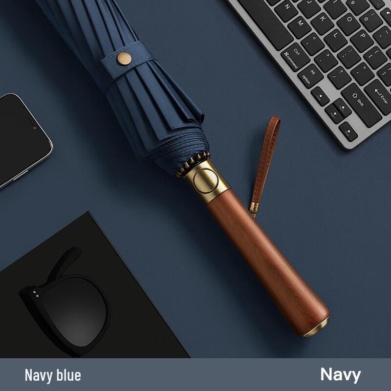 Mido 16-Rib Wind-Resistant Long Handle Business Umbrella