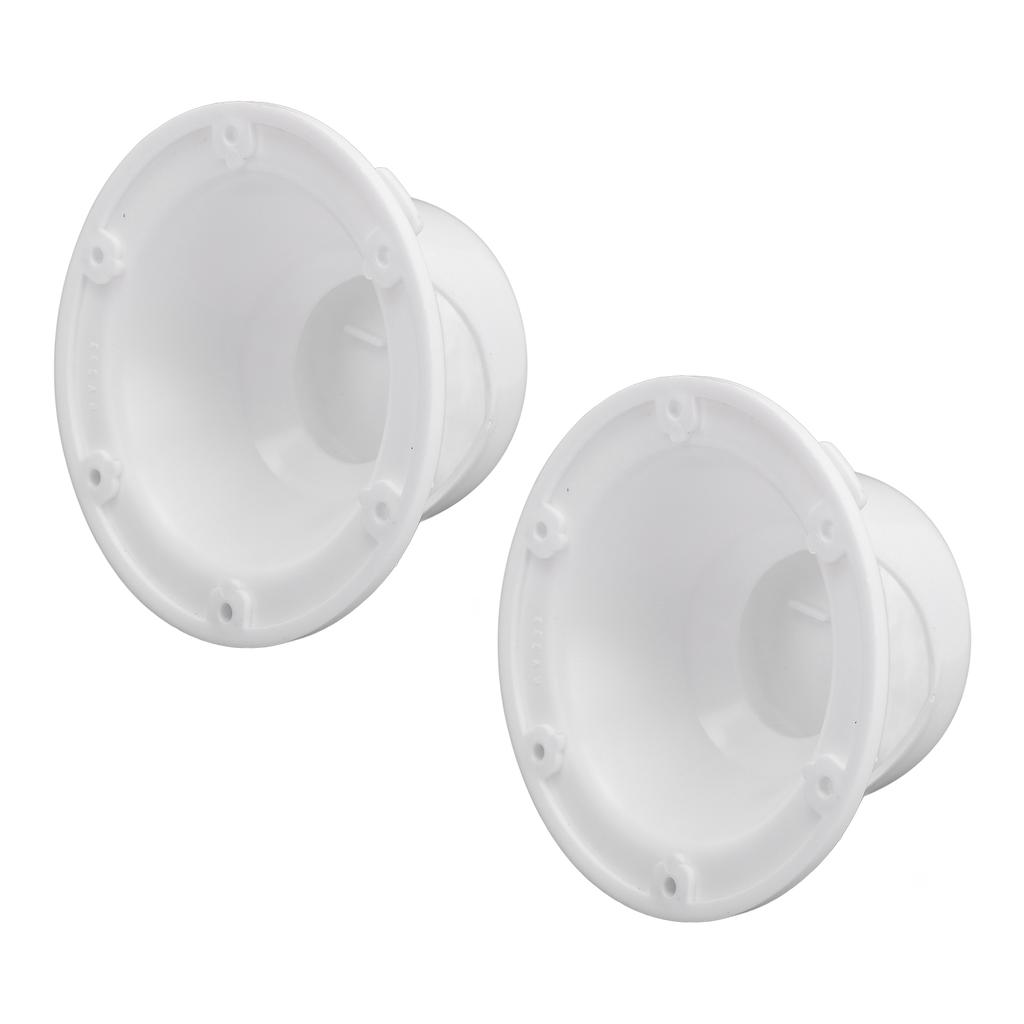 2 Set RV Sanitär Entlüftungskappen Ersatz Kunststoffabdeckung Set für Anhänger Wohnmobil Dach Abwasser