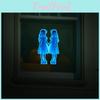 Glow Halloween Night Wall Sticker With Girl Holding Hands For Living Decor Room