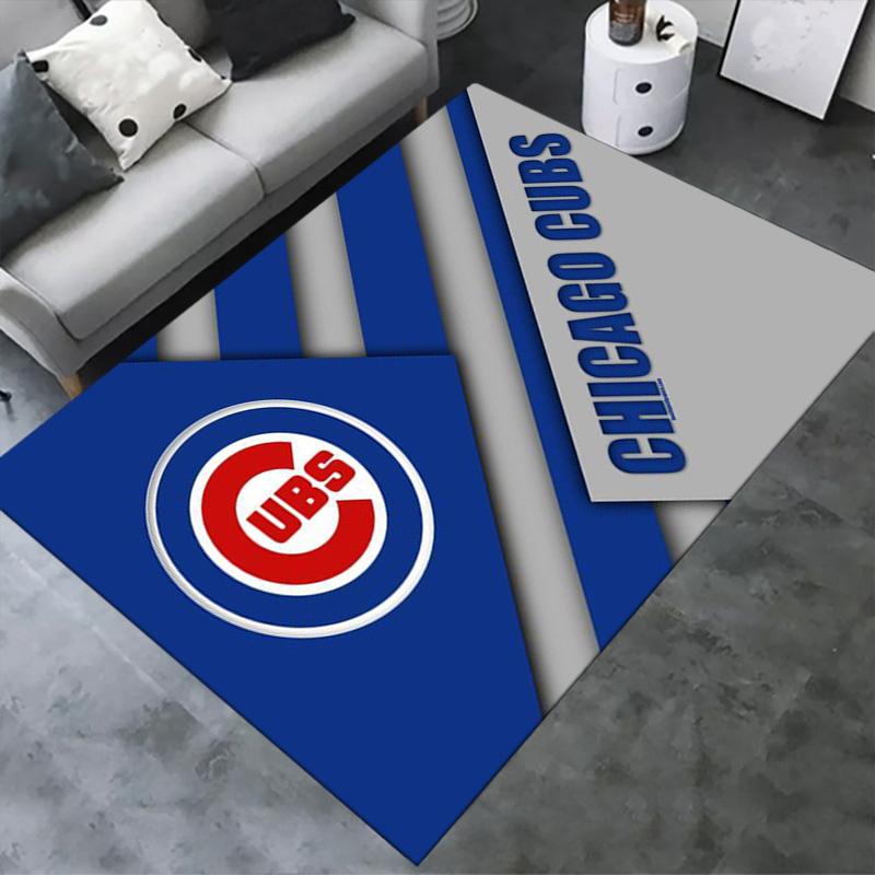 Chicago Cubs Teppich für Wohnzimmer Schlafzimmer Zuhause Sofadekoration, Kinder Spielteppich rutschfest