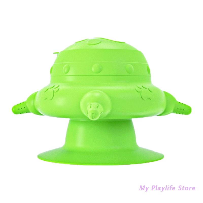 

Кормушка для молока для щенков Станция кормления Кормушки для котят для нескольких щенков 4 силиконовые соски Большое отверстие Легко заправить зелёный