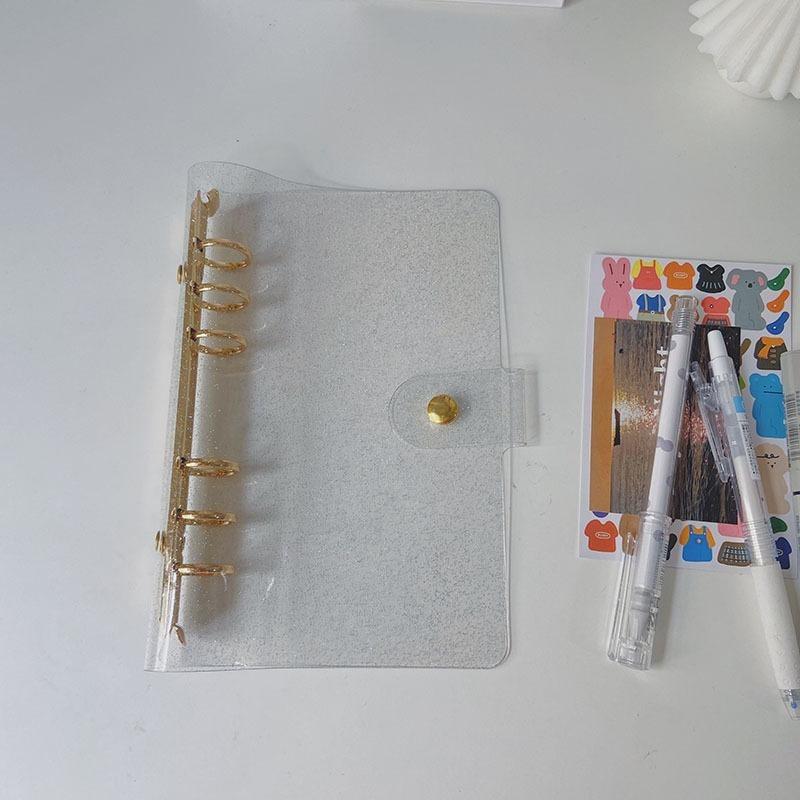 

A6/A5 блестящая розовая золотая блестящая папка-переплет, обложка для блокнота, дневник, планировщик, бумажная обложка, школьные канцелярские принадлежности A6