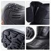 Mode Übergröße 46 Winter Schneestiefel Wasserdicht Herren Warm Plüsch Schneestiefel Leicht Outdoor Rutschfeste Schuhe Herren Winterstiefel