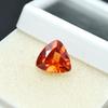 Natural Orange Sapphire Loose Gemstone 6.20 Ct Flawless Trillion Cut September Birthday Birthstone