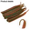 10Pcs Simulation Sand Silkworm Fishing Lure - TPR Soft Bait with Shrimp Fish Scent Stretchable Soft Tear-Resistant