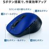 Wireless Mouse, Bluetooth 5.2 + 2.4GHz, Quiet, Type-C Rechargeable, Compact, BackForward Buttons, 6 Buttons, 5 DPI Switching, 4000 DPI, Supports 3