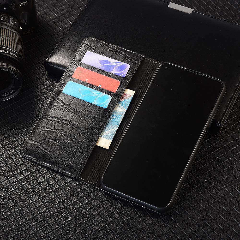Crocodile Belly Genuine Leather Flip Case For Asus Zenfone 5 5Z 6 7 8 9 10 11 12 ZS620KL ZE620KL ZS630KL Pro Flip Ultra Wallet