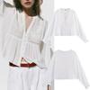 Loose Fit Long Sleeve Embroidered Round Neck Top Women 2025 Streetwear Casual Blouse