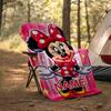 Customizable Minnie Throw Blanket – Personalized Name, All-Season Cozy Snug Blanket, Machine Washable, Personalized Blanket