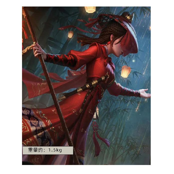 Identity V Champion Skin Entomologist Rare Tier Treading on Grass Zombie Game Cosplay Crimson Bridal Gown Halloween Gothic Costume