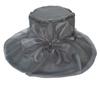 Lady Dress Church Party Vacation Wedding Kentucky Derby Elegant Mesh Wide Brim Sun Floral Fashion Vintage Hats