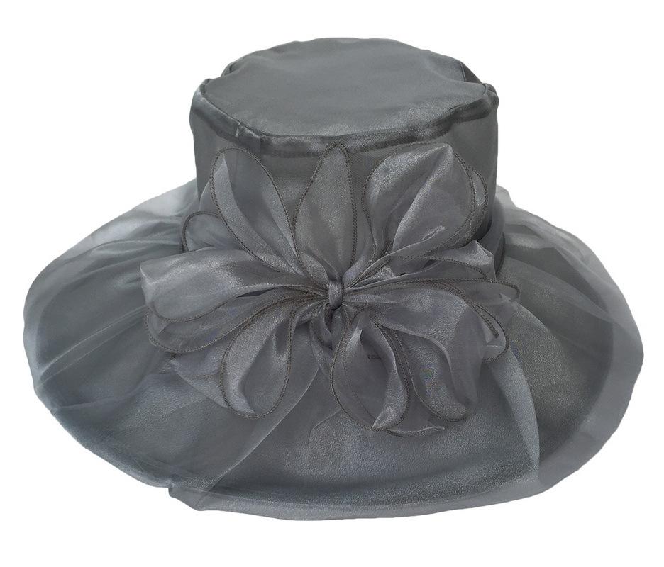 Lady Dress Church Party Vacation Wedding Kentucky Derby Elegant Mesh Wide Brim Sun Floral Fashion Vintage Hats