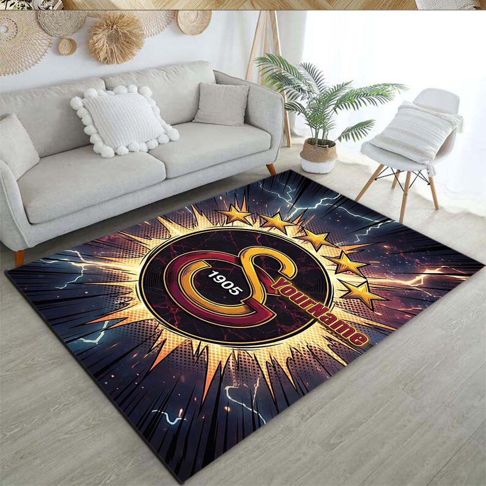 Galatasaray Customizable Name Floor Mat Suitable For Study Room Living Rooms Entryway Balcony Antislip Carpet Anime Office Decor