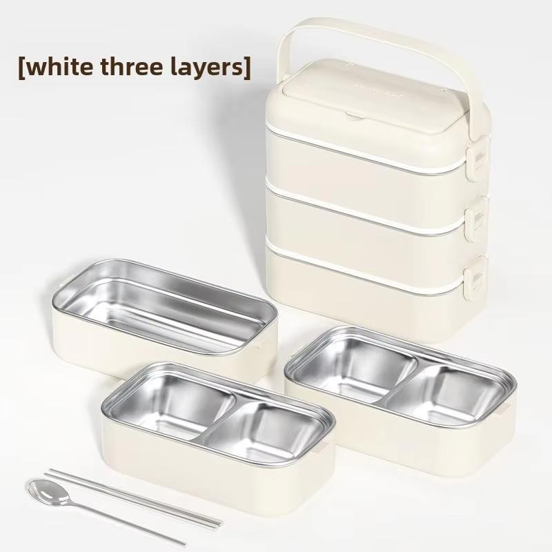 Large Capacity 304Stainless Steel Multi-layer Lunch Box-Microwave-Safe,Leakproof Bento Box with Multi-Compartment,Food Container