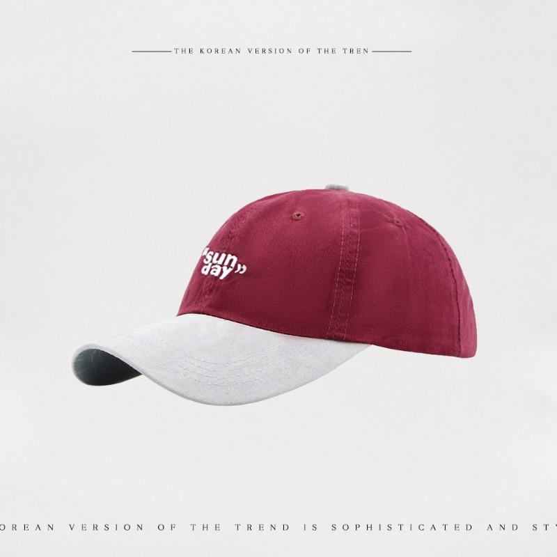 

Кепка с мягким верхом, ретро-вышивкой, в тон, женская, для пары, универсальная, уличный тренд, подчеркивает лицо, маленькая бейсболка бордовый