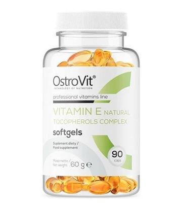 OstroVit vitamino E natūralių tokoferolių kompleksas, 90 kapsulių