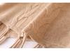 100% Wool Sleeveless Tassel Knit Dress - Long, Round Neck, Autumn Slimming Loose Fit