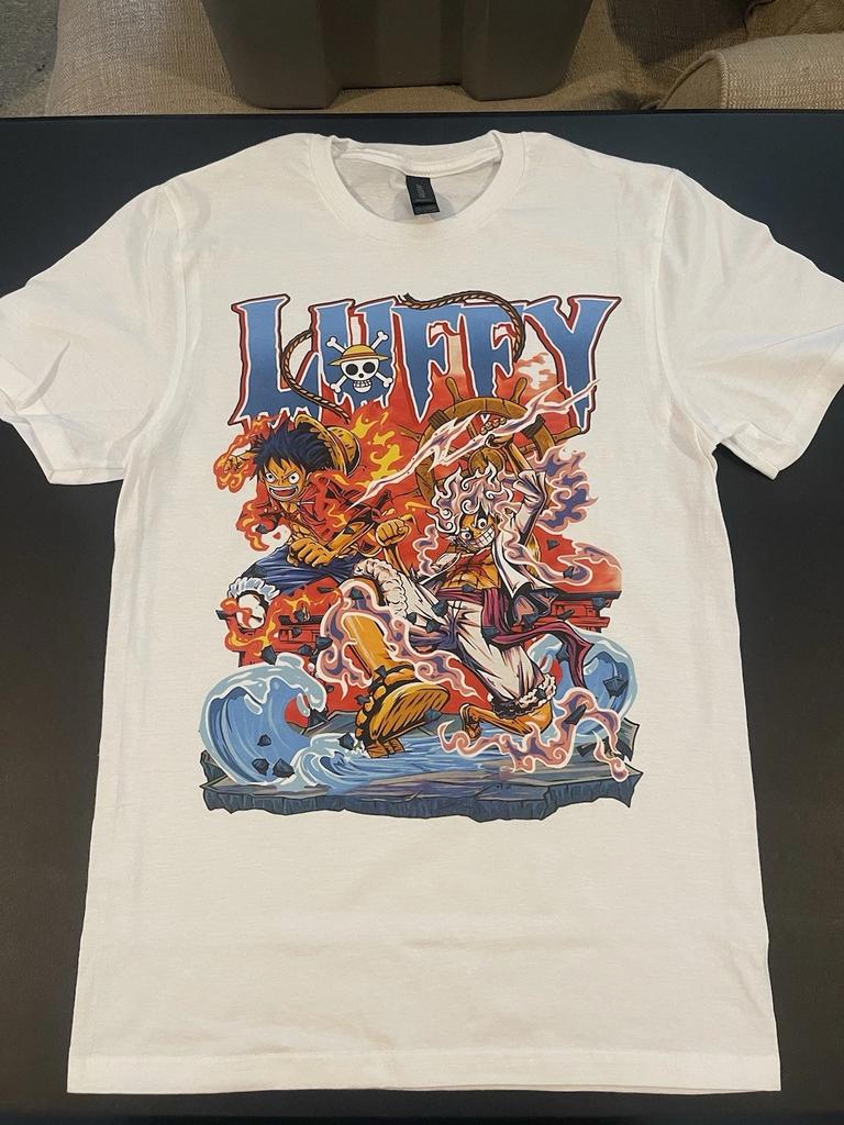 Luffy One Piece Graphic T-Shirt Anime Manga Streetwear Tee Retro Vintage Unisex