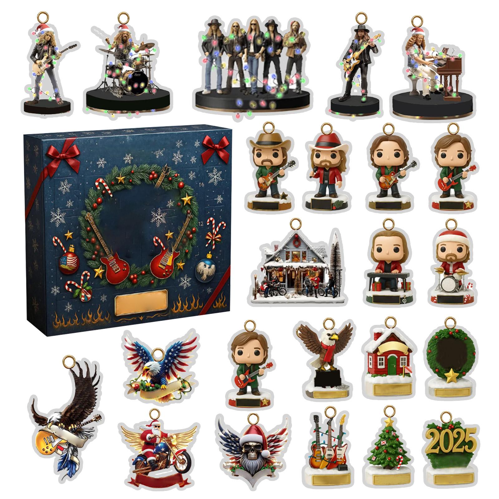 

2D Плоская Коробка Самолет 24 шт. Серия Адвент-календарь Рождественский Отсчет One Size зелёный