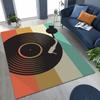 Vinyl Record Music Carpet DJ Screen Tape Rug for Bedroom Living Room Sofa Home Doormat Decor,Large Kid play Non-slip Floor Mat