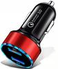 Co2 Car Charger, Qc 3.0 Fast Charging , Alu 3.1A, Black 0055