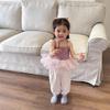 Now B. Happy Summer Girls' Gauze Top & Wide-Leg Pants Set - Stylish, Versatile, and Casual.