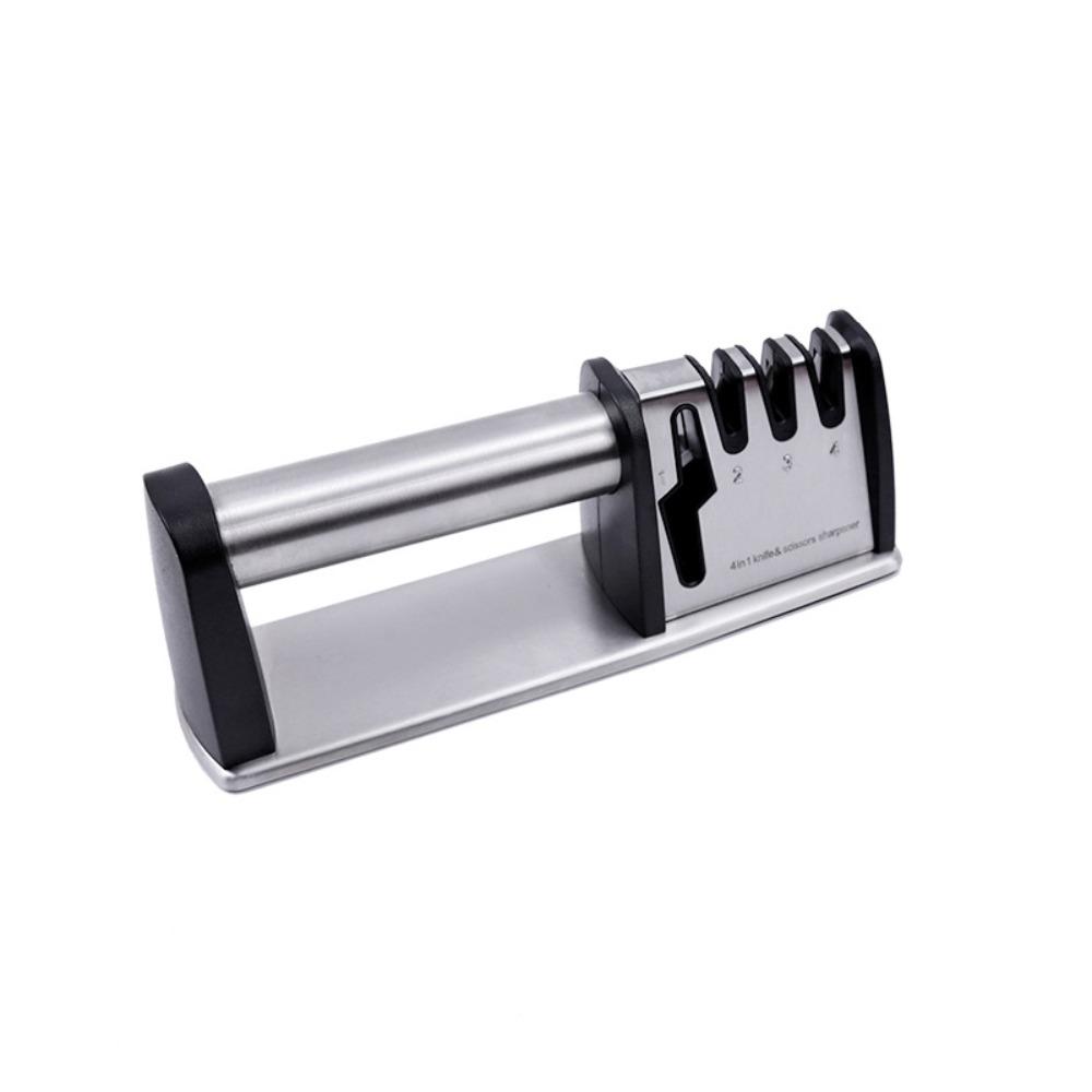 Handheld Kitchen Sharpening Stone Manual Whetstone Household 4 in 1 Sharpener  Canteen