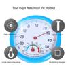 Indoor Thermometer Hygrometer Analog- 2 in 1 Temperature Humidity Monitor Gauge for Home Room Outdoor Offices 30-50℃