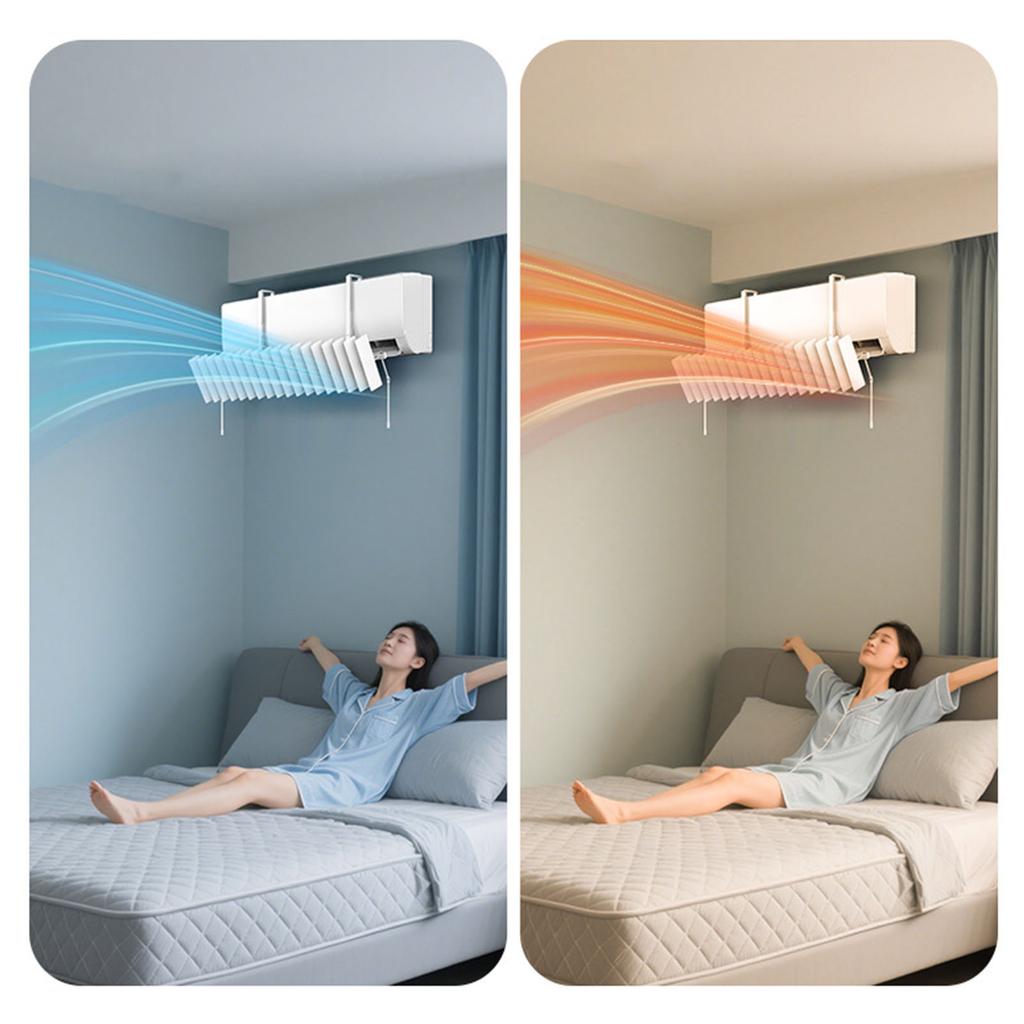 Wall Mount Air Conditioner Windshield Universal Adjustable Air Conditioner Air Deflector Prevent Direct Blowing Heat