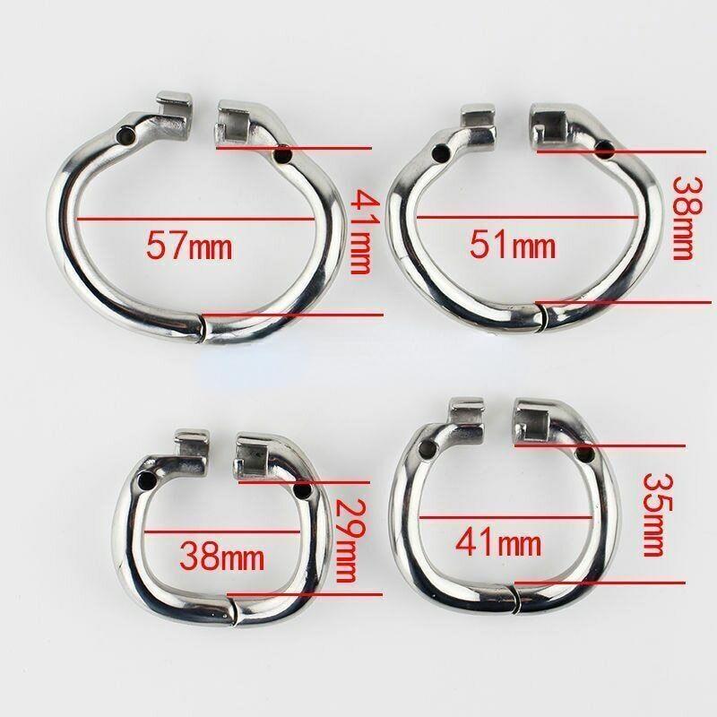 Edelstahl Kleines Keuschheitsgerät Cock Cage Penis Ring Lock