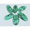 228Cts.Natural Malachite Flower Design Oval Cabochon Loose Gemstone 6Pcs Lot C-2385