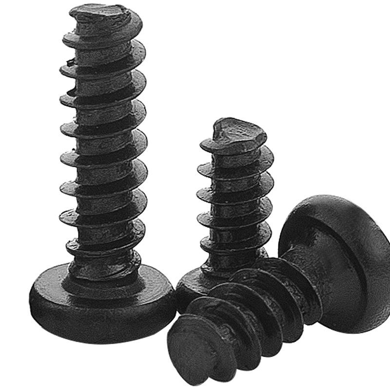 PB Șuruburi autofiletante cu cap rotund și pan negru M1-M5