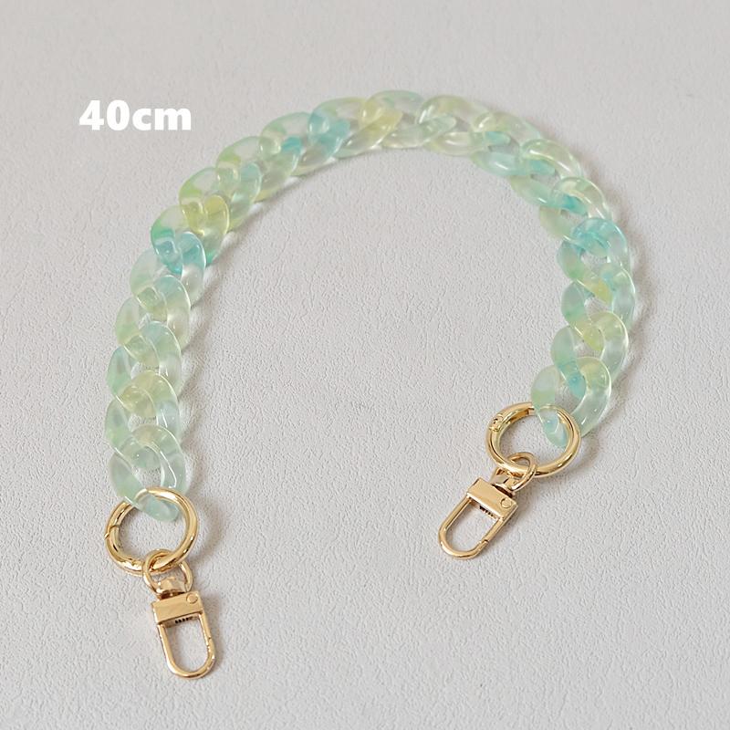 New Woman Bag Accessory Parts Neon Chain Candy Crossbody Resin Luxury Strap Women Hanging Chains Acrylic Shoulder Chain