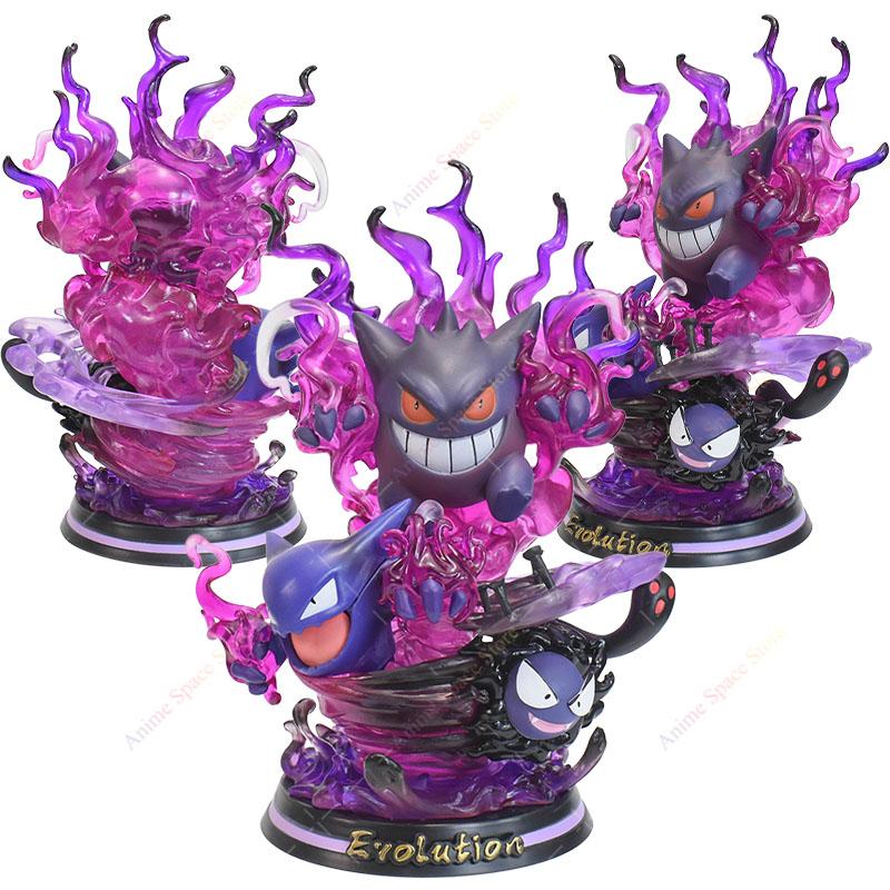Figure Gk Evolution Of Charizard Greninja Eevee Gengar Mewtwo Mega Charizard X Luminous Action Model Toy Gift Pvc Statue