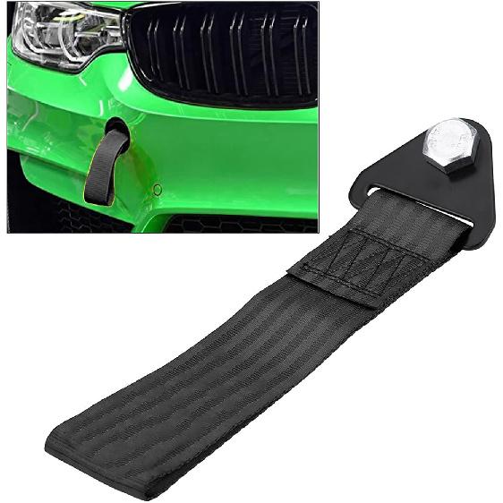 Racing Tow Strap, Racing Car Tow Rope, Universal High Strength Strap Rope with 10,000 Recovery JDM Tow for Front Rear Bumper Towing Hook Red lbs Good