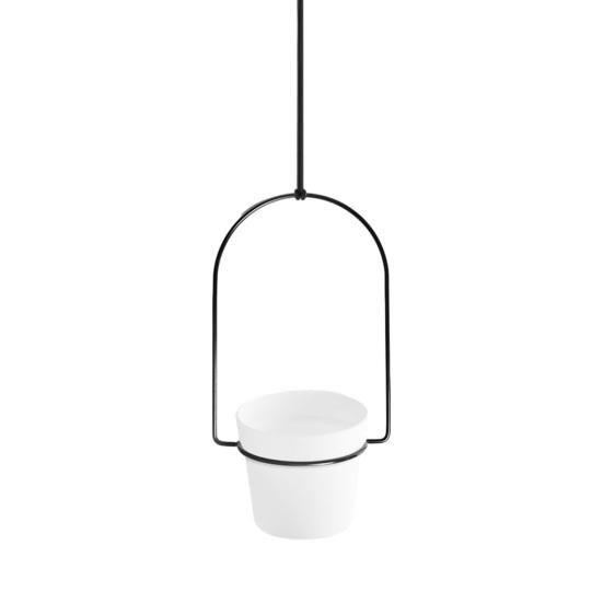 

Indoor Hanging Planter Set Wall Mounted Plant Hanger Set Hanging Flower Pot with Metal Frame Rope for Home Room Garden Decor Sets