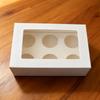 25Pcs Cupcake Box Range 6 hole Window Face Wedding Birthday Party Christmas Gift