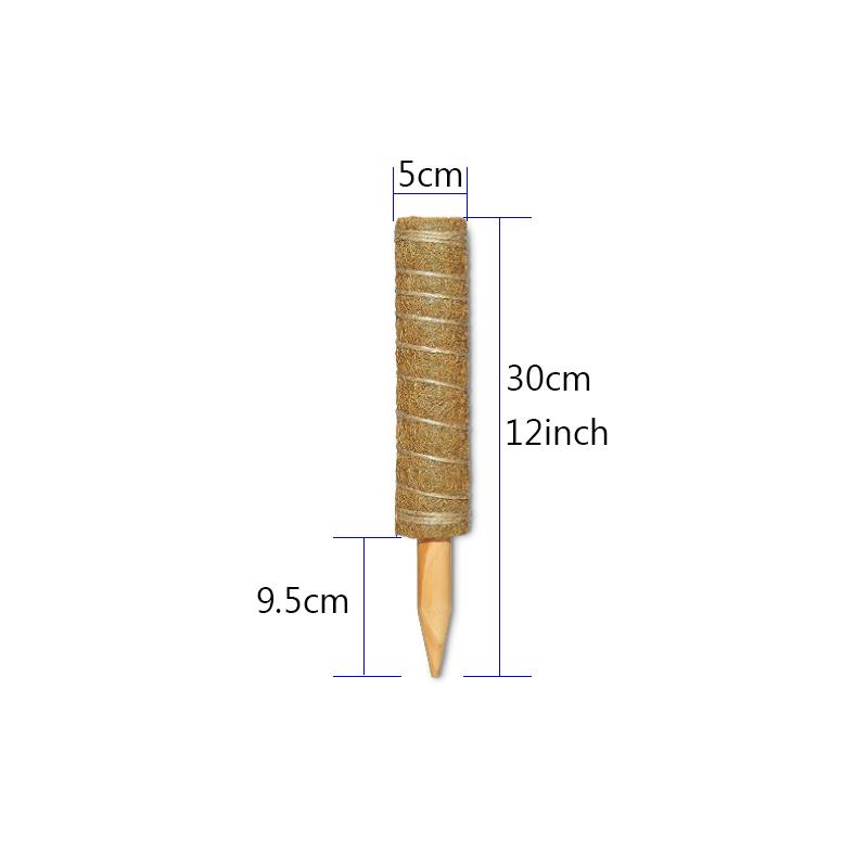 

30/40/50cm Plant Climbing Coir Pole Extendable Plant Support for Climbing Indoor Potted Plants Monstera Creepers CHINA