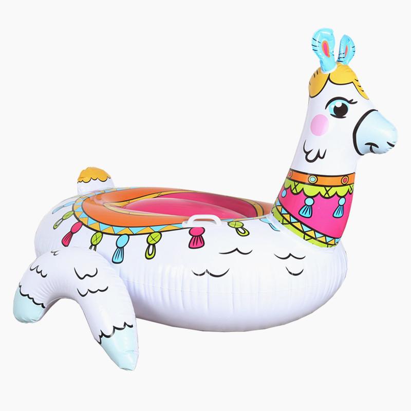 

Childrens Adult And Creative Cartoon Alpaca Floating Swimming Circle Toy Water