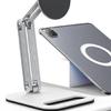 Tablet Stand Magnetic 360 Degree Rotation Foldable Arm Ergonomic Aluminum Tablet Holder For Office Study Reading