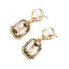 Square Earrings for Women Alloy Construction Elegant Styles for Casual or Formal Outfits